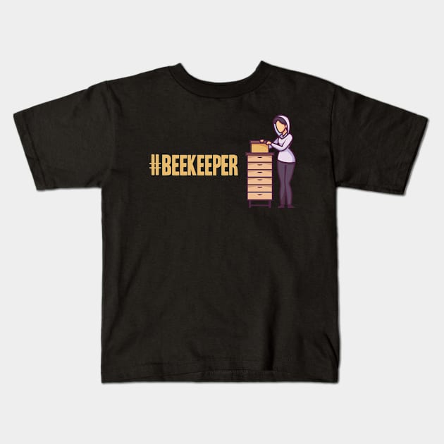 Beekeeper Beekeeping Gift Kids T-Shirt by skaterly
